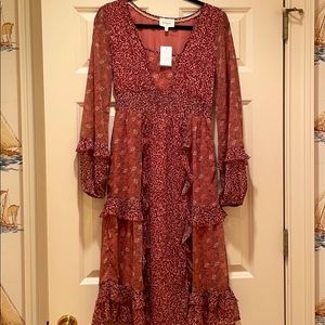 Bohme Patchwork Midi dress